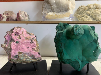 The Fated Pair mineral collection featuring Heart of the North and Heart of the West at Earthforged