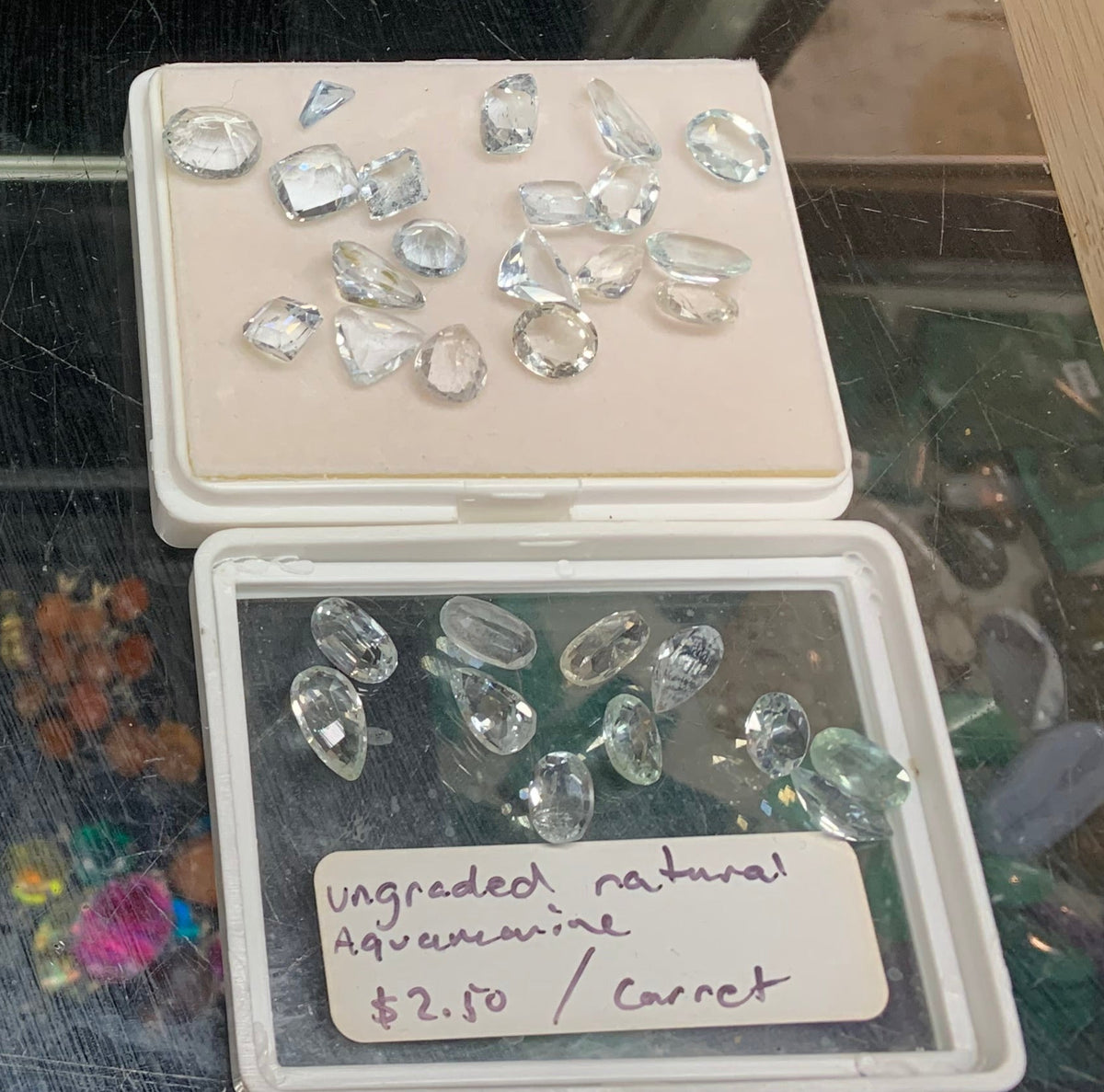 Natural Cut Aquamarine Gemstones