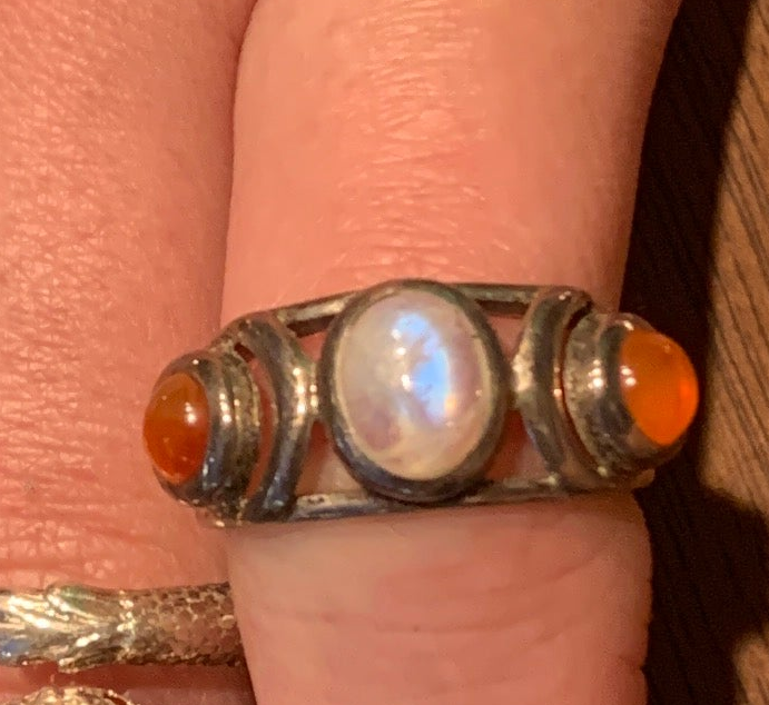 .925 Sterling Silver Rings with Genuine Natural Gemstones