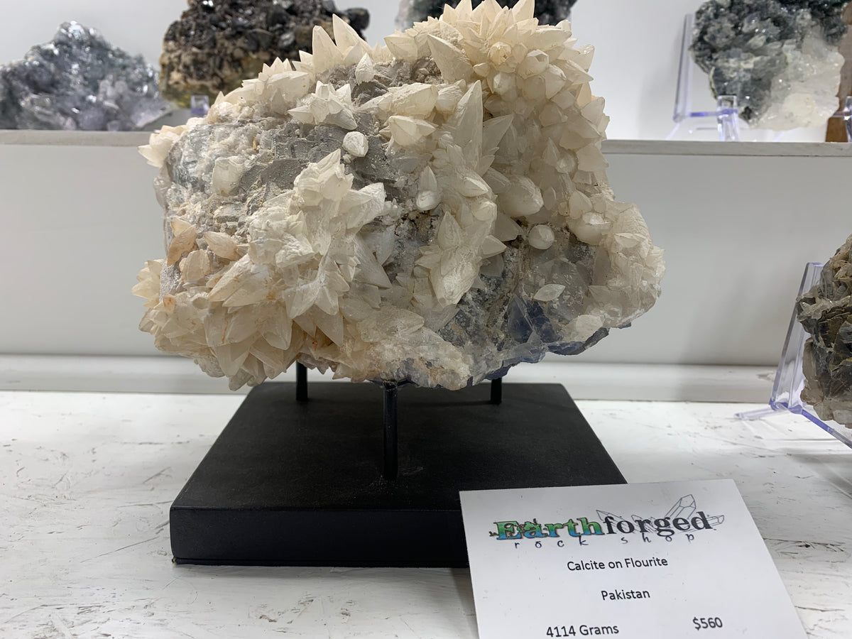 Calcite on Fluorite Collector Specimen