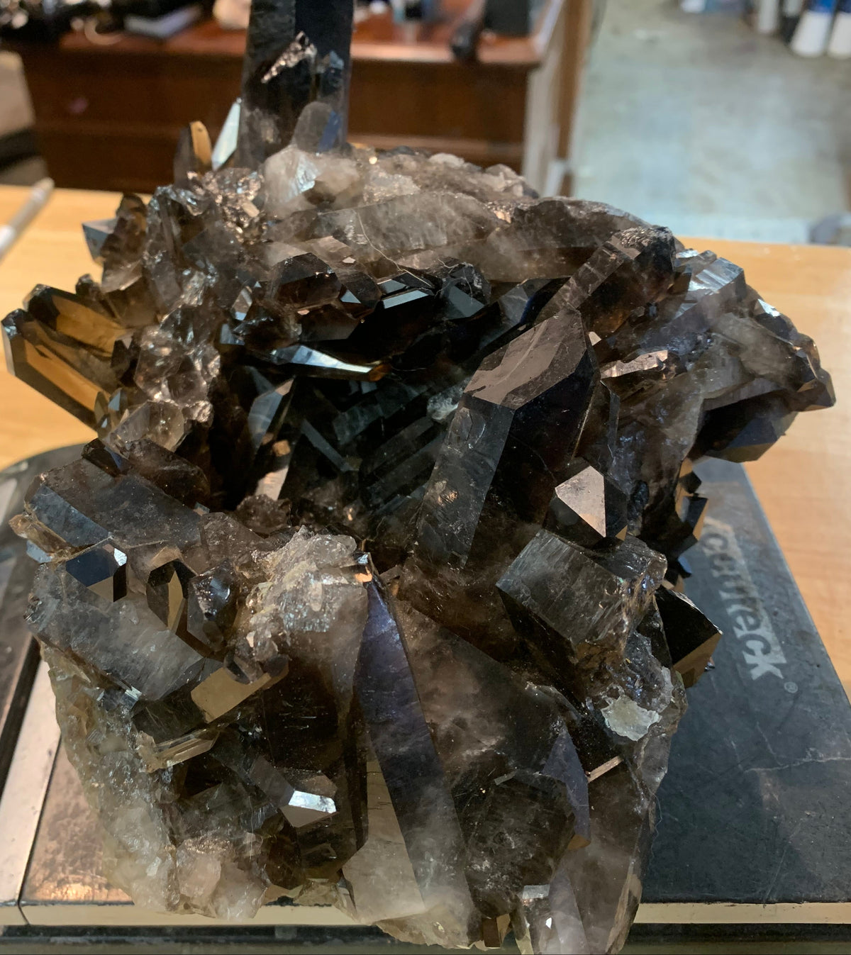 Large Smoky Quartz Crystal Cluster