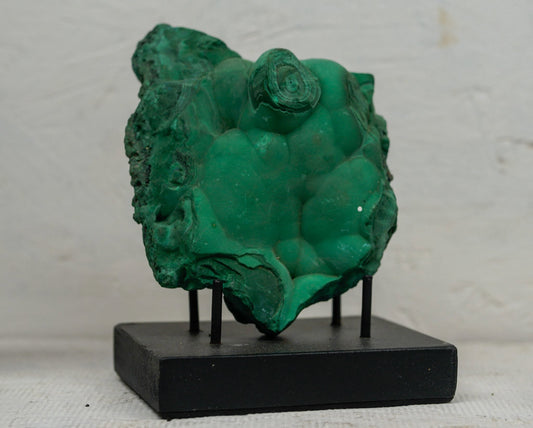 Heart of the West natural green mineral specimen from the Kakanda Mine region of the DRC