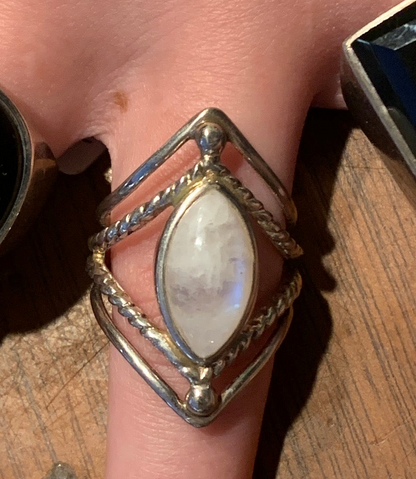 .925 Sterling Silver Rings with Genuine Natural Gemstones