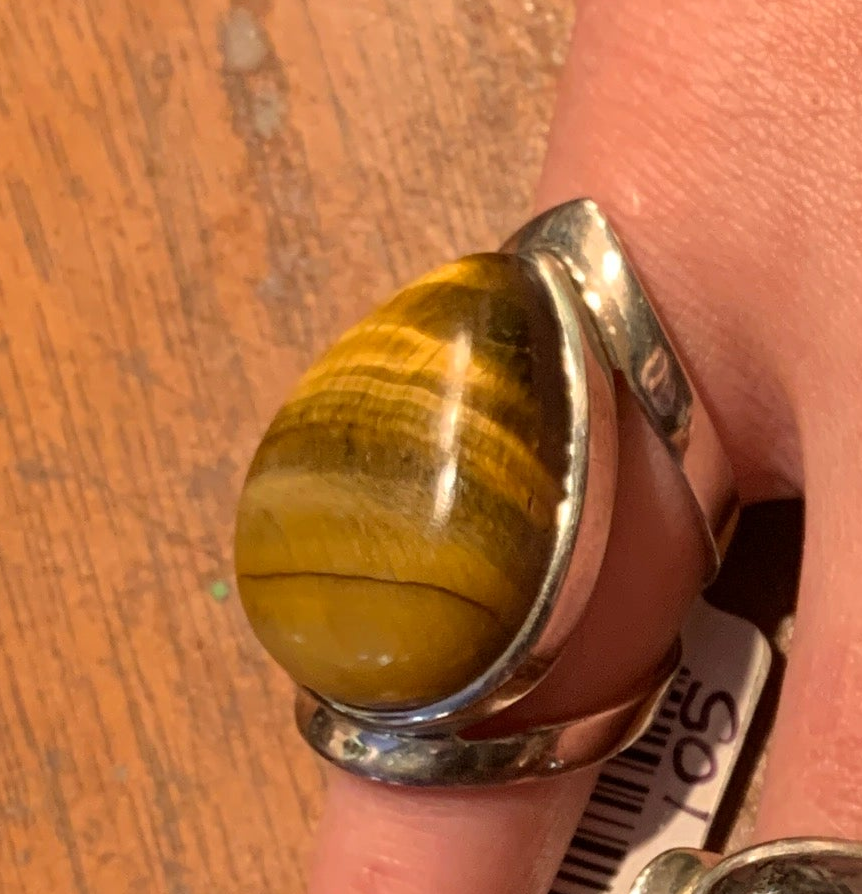 .925 Sterling Silver Rings with Genuine Natural Gemstones